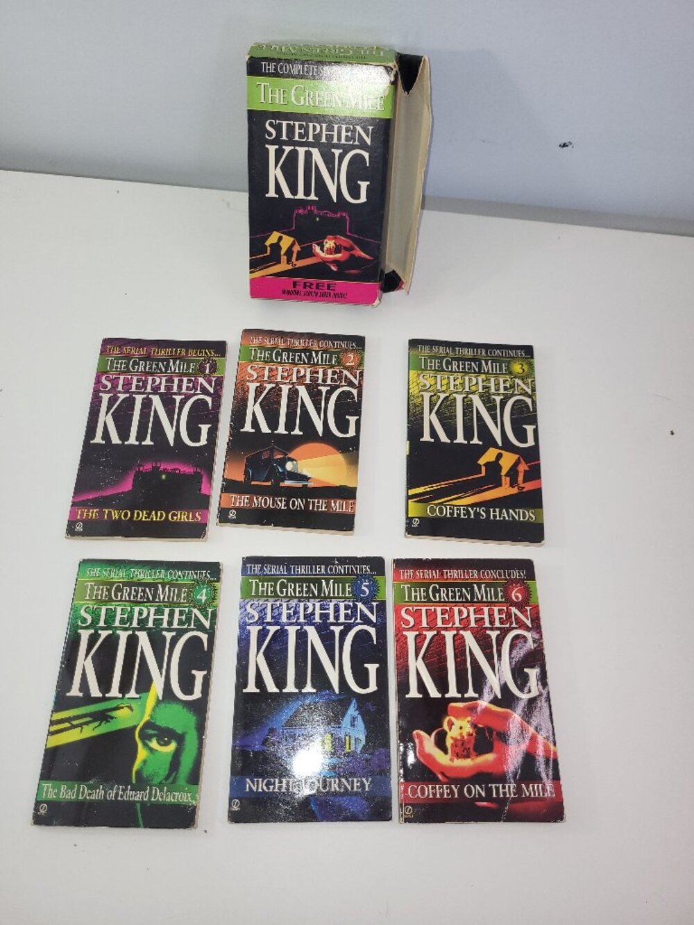 Stephen King The Green Mile Complete 6-Part Series Paperback Book Set